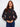 Elegant sweater in heather charcoal with intricate floral embroidery and a stylish mock neck by Charlie B.