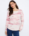 This sweater features a cozy crew neck and drop shoulders, perfect for a relaxed look. Soft and stylish by Charlie B.