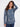 Calico blue sweater featuring a stylish boat neck and abstract floral design for a chic look by Charlie B.