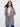 Heather grey cardigan featuring an open front design with stylish contrast interior by Charlie B.