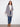 Grey cardigan showcasing blanket stitch detail and a chic open front by Charlie B.