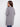 Stylish long cardigan in heather grey with unique contrast interior for added flair by Charlie B.