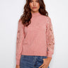 Primrose sweater by Charlie B features a chic mock neck, adding a touch of sophistication to your wardrobe.