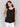 Black linen tank top with a crew neckline by Charlie B.