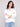 White bubble cotton blouse with mao collar, perfect for casual outings by Charlie B.