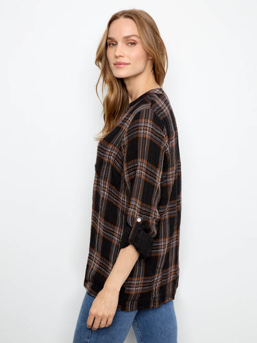 This timeless plaid pattern exudes effortless style suitable for various occasions and pairings by Charlie B.