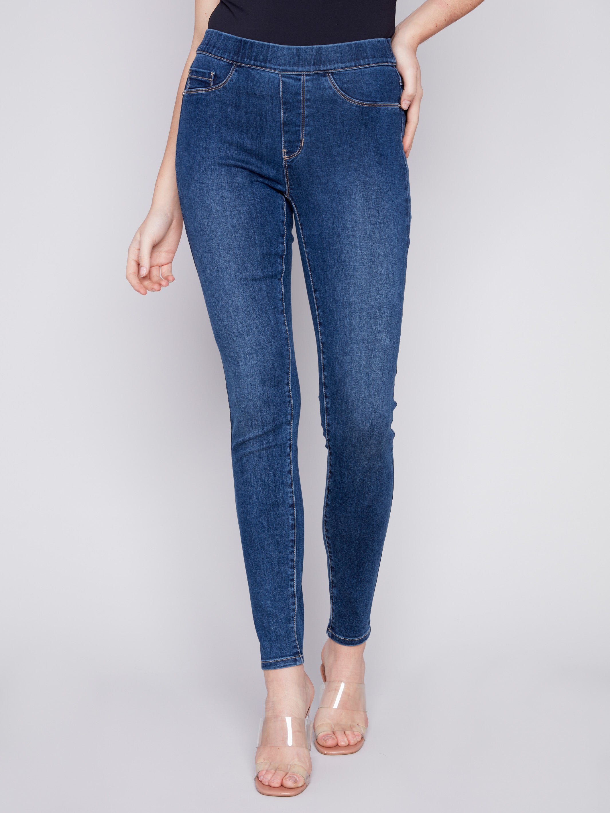 Women's Pull-On Pants | Denim, Indigo, Jeans | Charlie B CA
