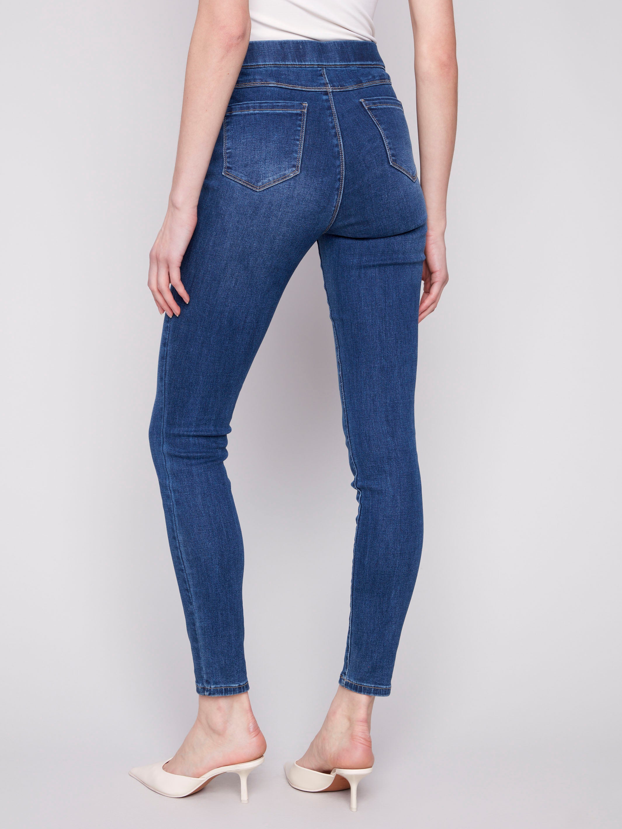 Denim Pull-On Pants - Indigo