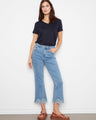 Denim jeans featuring a bootcut fit in a versatile style, perfect for any occasion. Made with attention to detail by Charlie B.