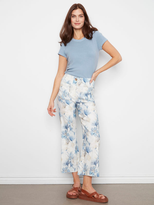 These cropped length trousers are ideal for showcasing your favorite footwear while staying trendy. Created thoughtfully by Charlie B.