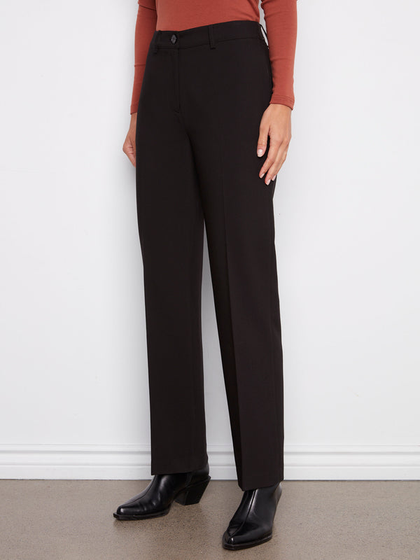 Straight Leg Pants - Black