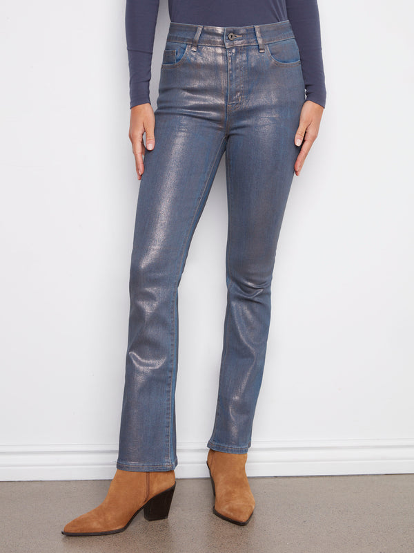 Foiled Bootcut Jeans - Roseblue