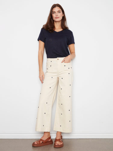 Regular rise design offers comfort and a flattering silhouette in these chic cropped pants by Charlie B.