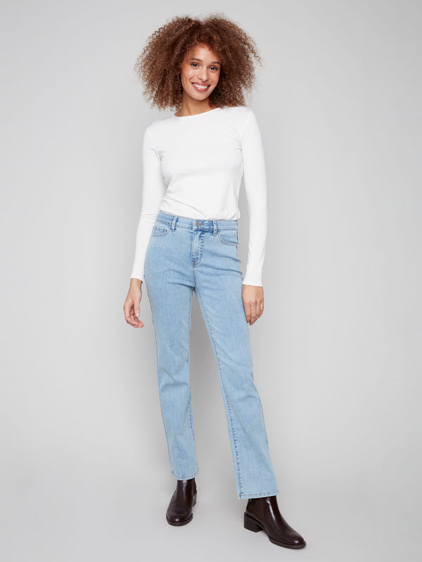 Charlotte Straight Leg Jeans - Light Blue