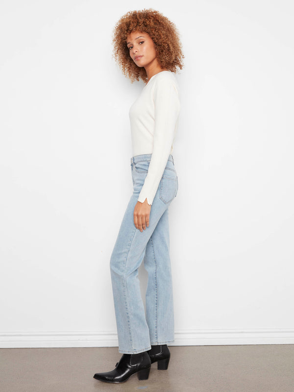 Jean à jambe droite Charlotte - Bleu pâle