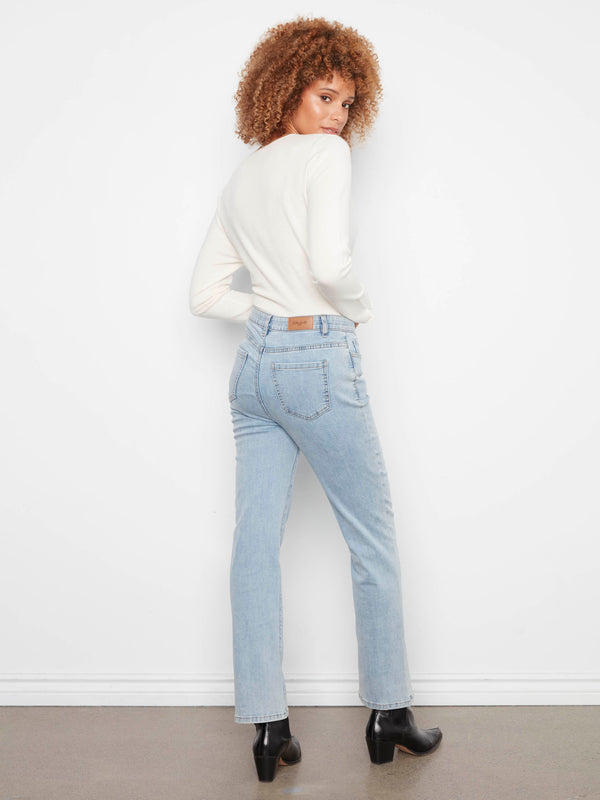 Jean à jambe droite Charlotte - Bleu pâle