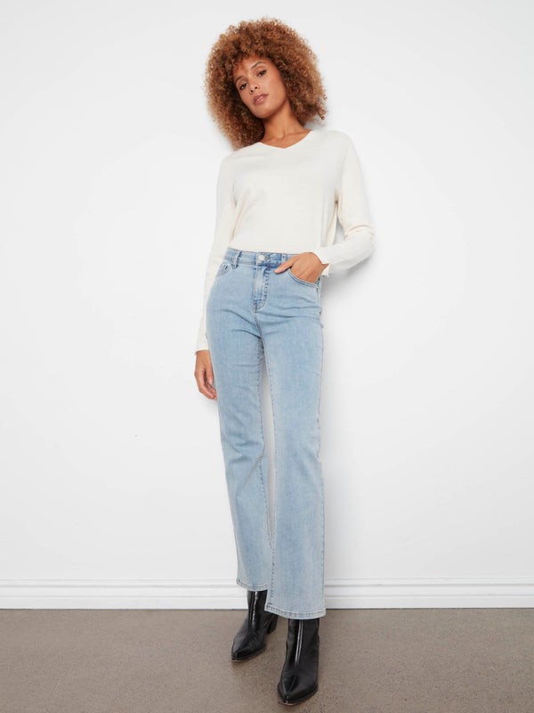 Jean à jambe droite Charlotte - Bleu pâle
