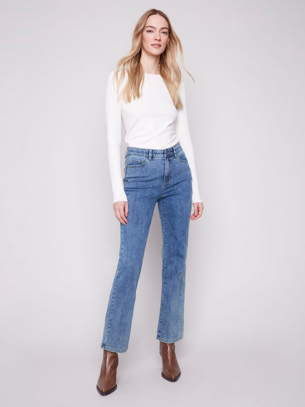 Charlotte Straight Leg Jeans - Medium Blue