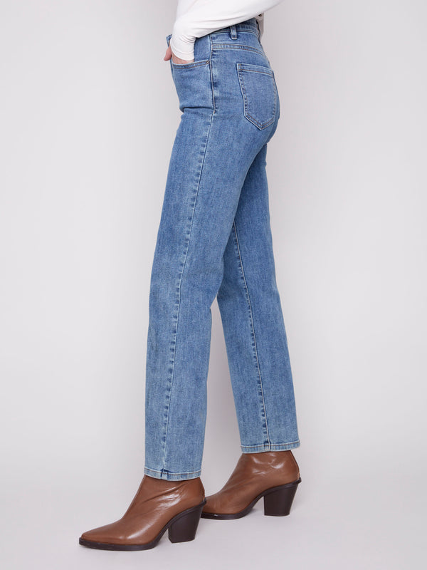 Charlotte Straight Leg Jeans - Medium Blue