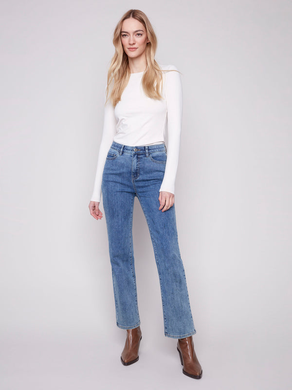 Charlotte Straight Leg Jeans - Medium Blue