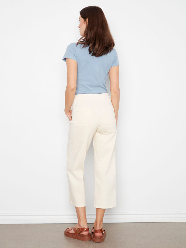 The front buttons add a stylish touch to these trendy pants. Ideal for elevating your outfit by Charlie B.