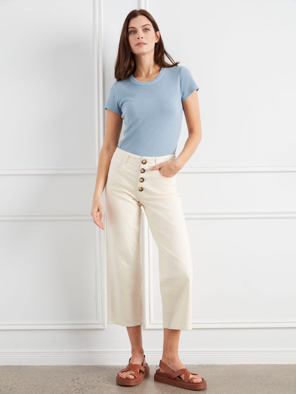 Designed with a regular rise, these pants provide a flattering fit that complements any silhouette by Charlie B.