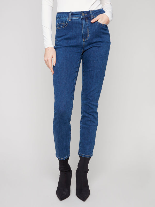 Claudia Slim Leg Jeans - Indigo