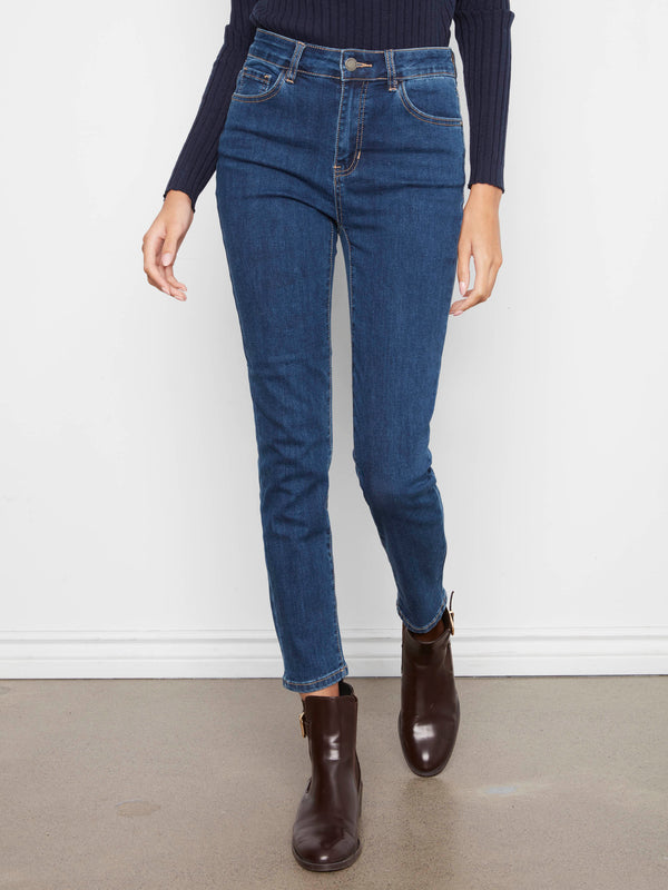 Jean étroit Claudia - Indigo