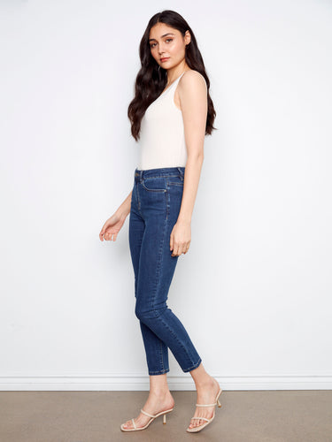 Jean étroit Claudia - Indigo