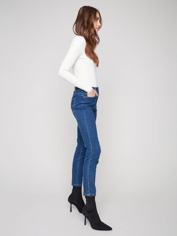 Claudia Slim Leg Jeans - Indigo