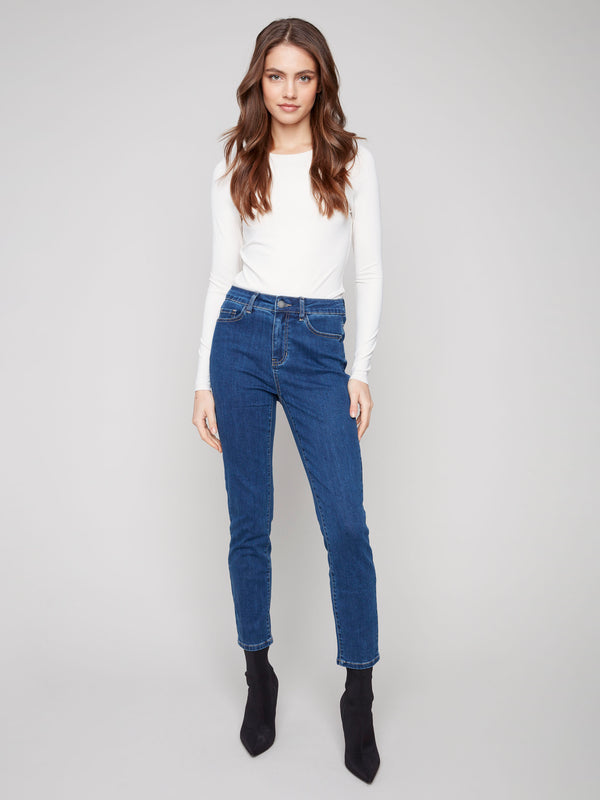 Claudia Slim Leg Jeans - Indigo