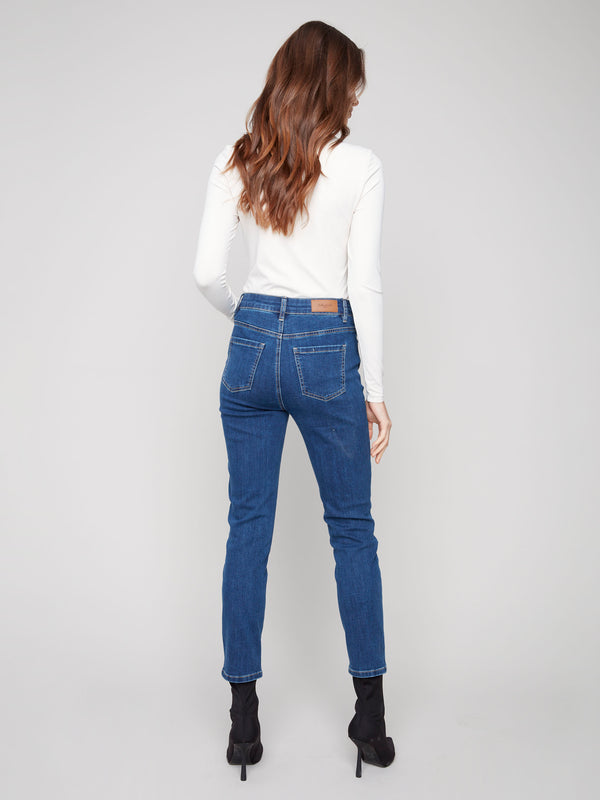 Claudia Slim Leg Jeans - Indigo