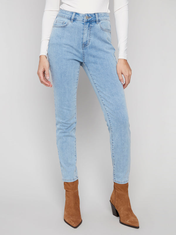 Claudia Slim Leg Jeans - Light Blue