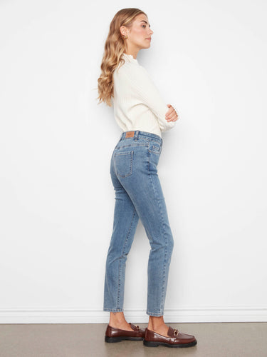 Jean étroit Claudia - Bleu moyen