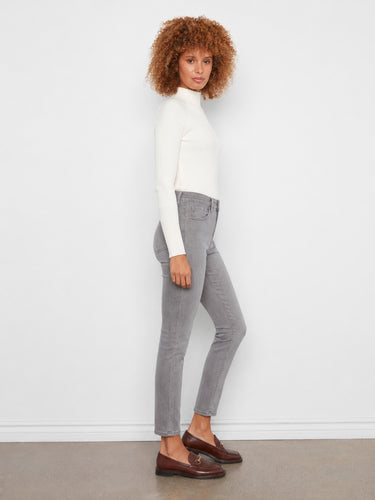Stretch denim jeans in smoke grey with regular rise and a stylish 5-pocket design by Charlie B.