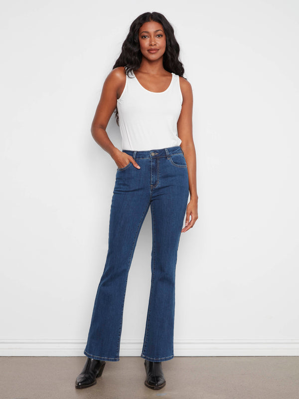 Celine Flare Leg Jeans - Indigo