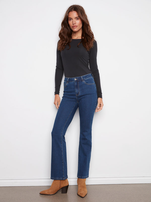 Celine Flare Leg Jeans - Indigo