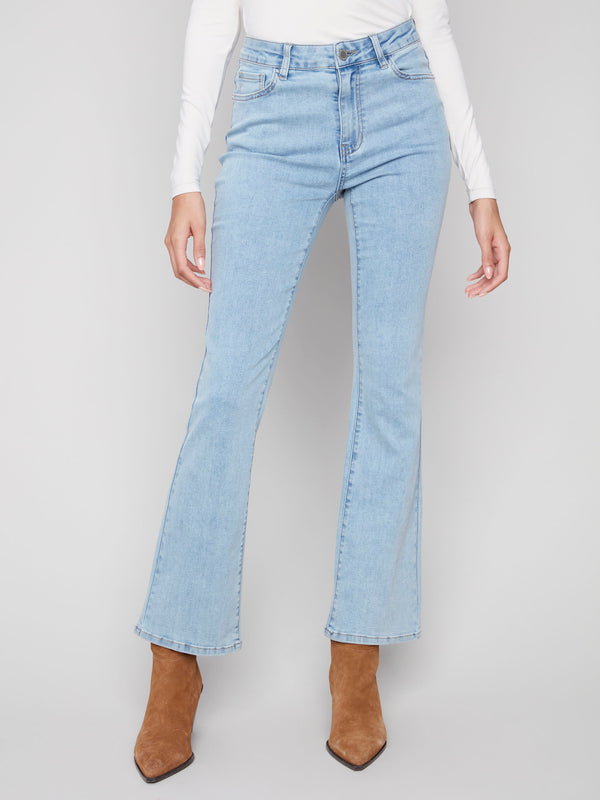 Celine Flare Leg Jeans - Light Blue