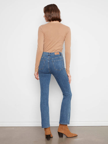 Celine Flare Leg Jeans - Medium Blue