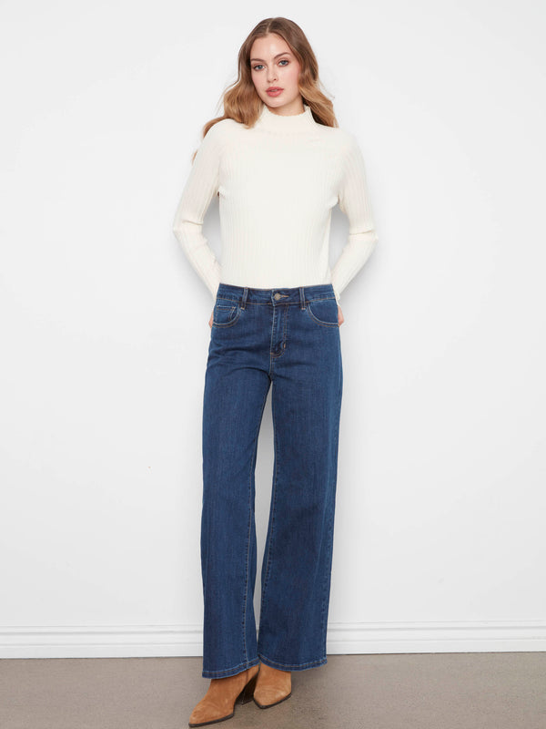 Chloe Wide Leg Jeans - Indigo