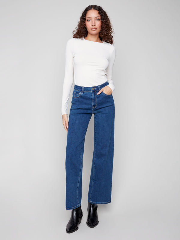 Chloe Wide Leg Jeans - Indigo