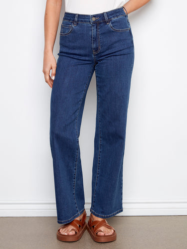Jean à jambe large Chloe - Indigo