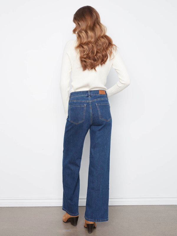 Chloe Wide Leg Jeans - Indigo