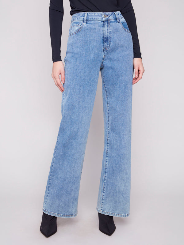 Chloe Wide Leg Jeans - Light Blue