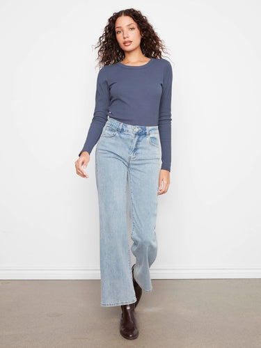 Chloe Wide Leg Jeans - Light Blue