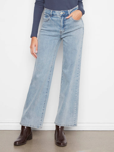 Chloe Wide Leg Jeans - Light Blue