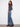 Stretch denim in medium blue with delightful flower patches adds flexibility to your wardrobe by Charlie B.
