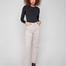 Oat corduroy pants featuring a straight fit and regular rise, perfect for versatile styling by Charlie B.