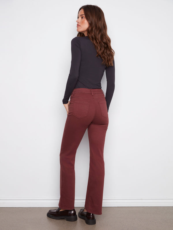 Designed with convenient back pockets, these cabernet pants combine utility and fashion effortlessly by Charlie B.