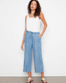 These pants feature a wide leg design, offering both comfort and style for any casual outing. By Charlie B.